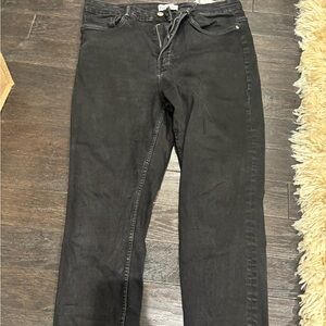 Zara Black Denim Trousers
